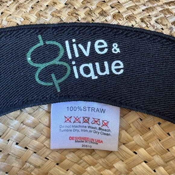 Leopard Print Straw Cowboy Hat With Rhinestone Embellishment & Adjustable Bow De - Picture 7 of 13